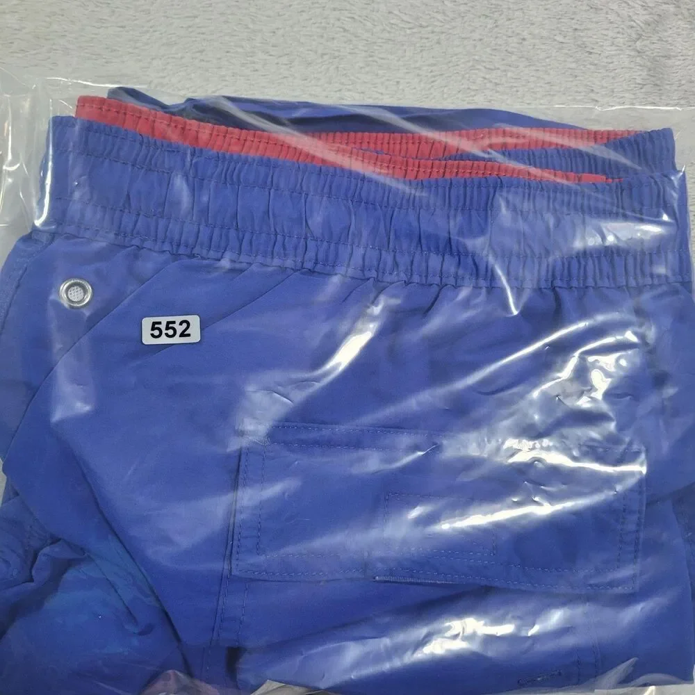 Polo Ralph Lauren Swim Shorts Mens 2XLT Blue Elastic Waist Drawstring Pockets